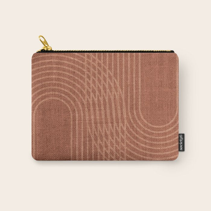 Rainbow Arches in Terracotta Carry All Pouch Gallery Image 1
