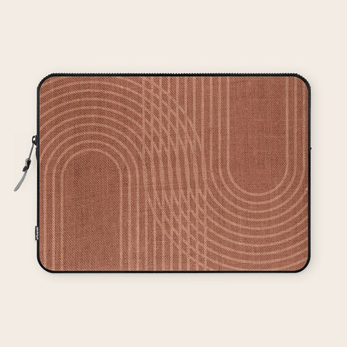 Rainbow Arches in Terracotta Laptop Sleeve Gallery Image 1