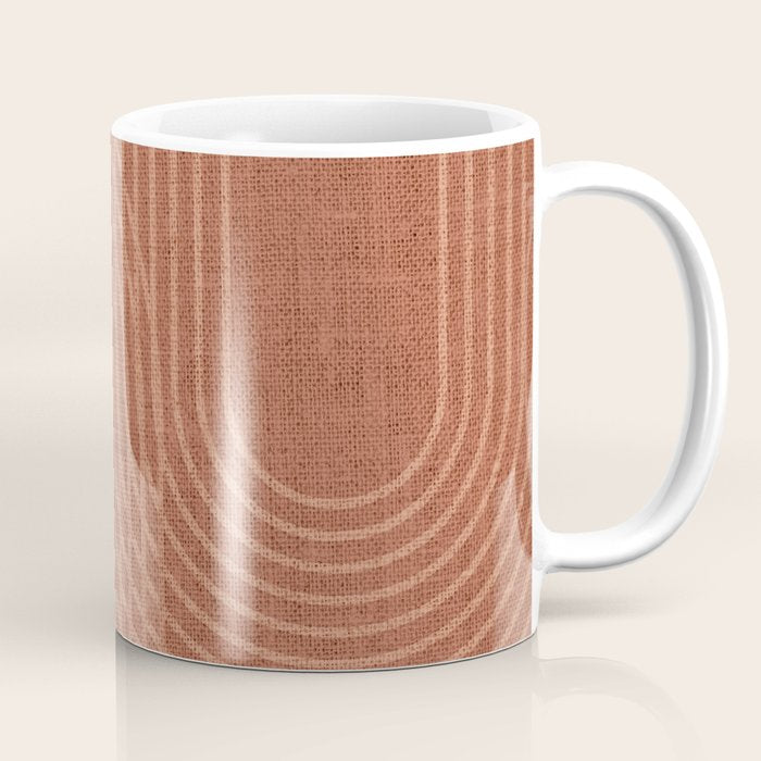 Rainbow Arches in Terracotta Coffee Mug Gallery Image 1