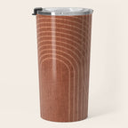 Rainbow Arches in Terracotta Travel Mug Gallery Image 3