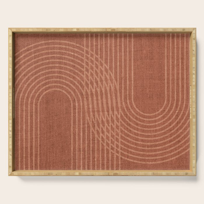 Rainbow Arches in Terracotta Serving Tray Gallery Image 1