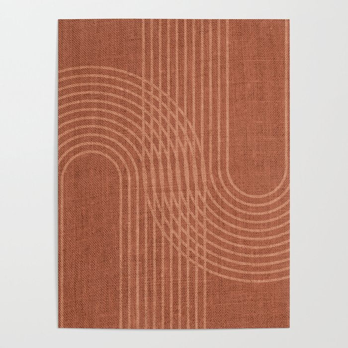 Rainbow Arches in Terracotta Poster Gallery Image 4