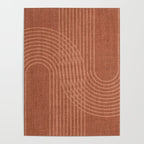 Rainbow Arches in Terracotta Poster Gallery Image 4