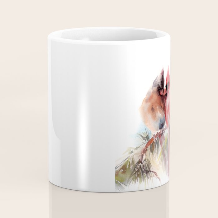 Cardinal Birds Couple Coffee Mug Gallery Image 4