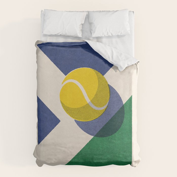 BALLS / Tennis - hard court II Duvet Cover Gallery Image 1