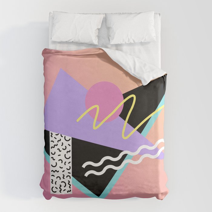 Memphis pattern 95 - 80s / 90s Retro Duvet Cover Gallery Image 1