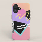 Memphis pattern 95 - 80s / 90s Retro iPhone Case Gallery Image 1