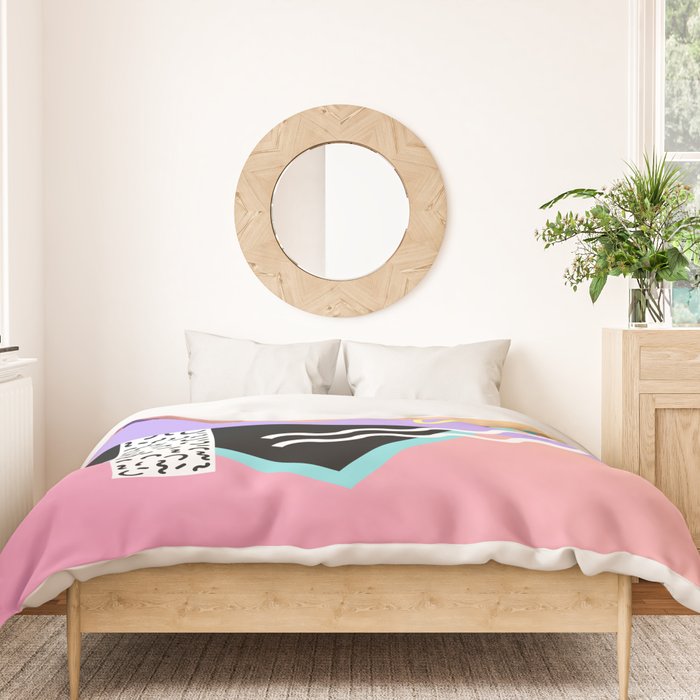 Memphis pattern 95 - 80s / 90s Retro Duvet Cover Gallery Image 3