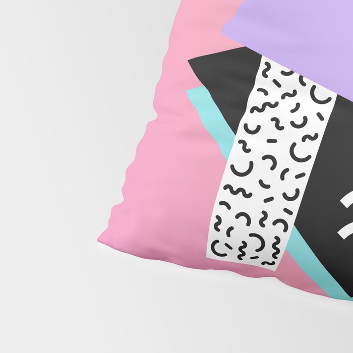 Memphis pattern 95 - 80s / 90s Retro Pillow Sham Gallery Image 4