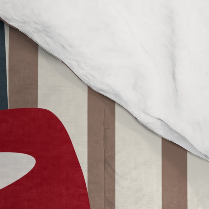 Christmas Stocking Brown And Red Comforter Gallery Image 4