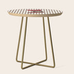 Christmas Stocking Brown And Red Side Table Gallery Image 1
