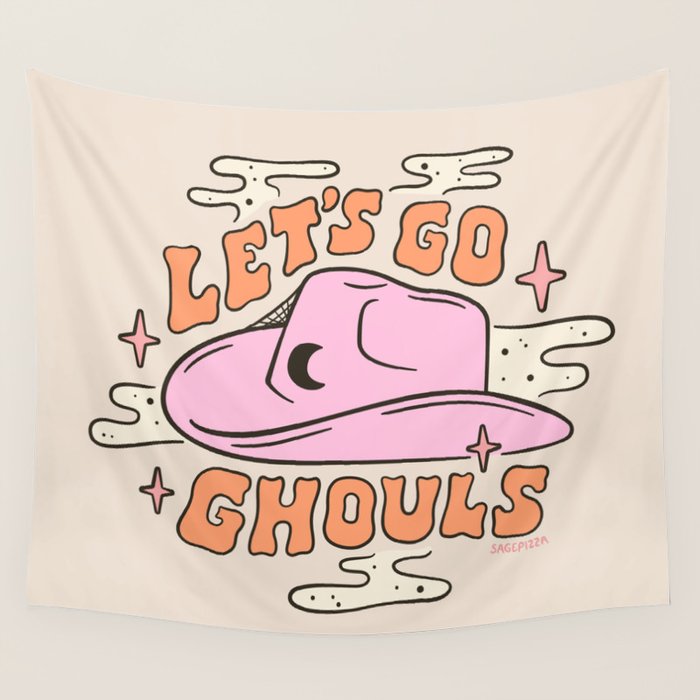 LET'S GO GHOULS Wall Tapestry Gallery Image 1