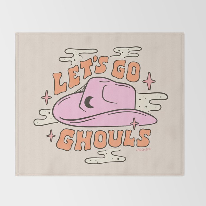 LET'S GO GHOULS Throw Blanket Gallery Image 2