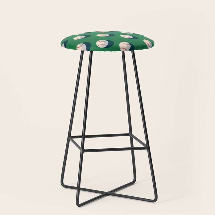 BALLS Baseball - pattern Stool Gallery Image 1