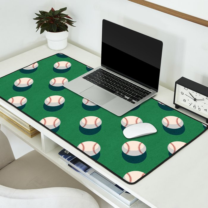 BALLS Baseball - pattern Desk Mat Gallery Image 2