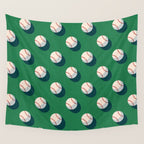 BALLS Baseball - pattern Wall Tapestry Gallery Image 4