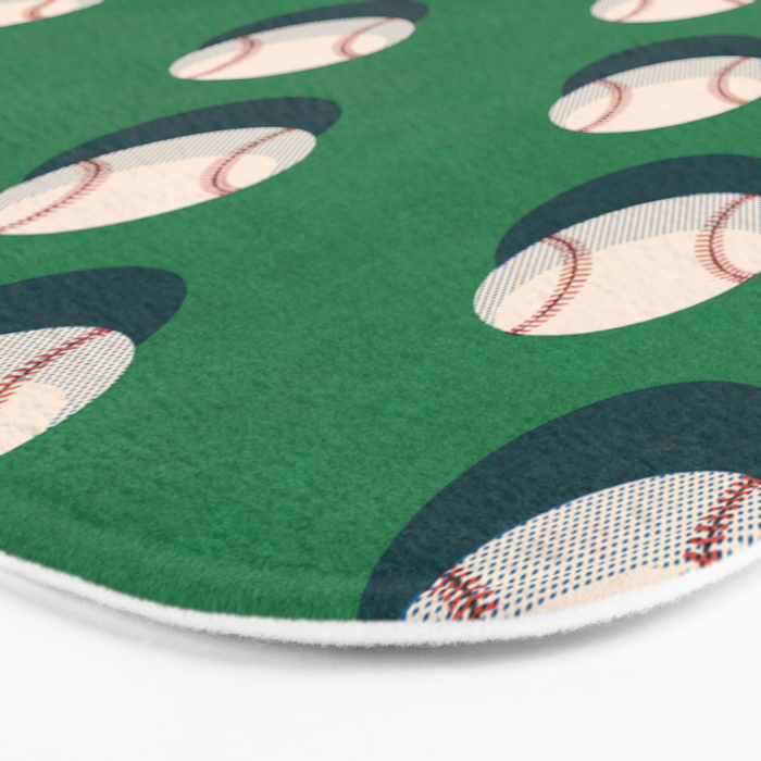 BALLS Baseball - pattern Bath Mat Gallery Image 3