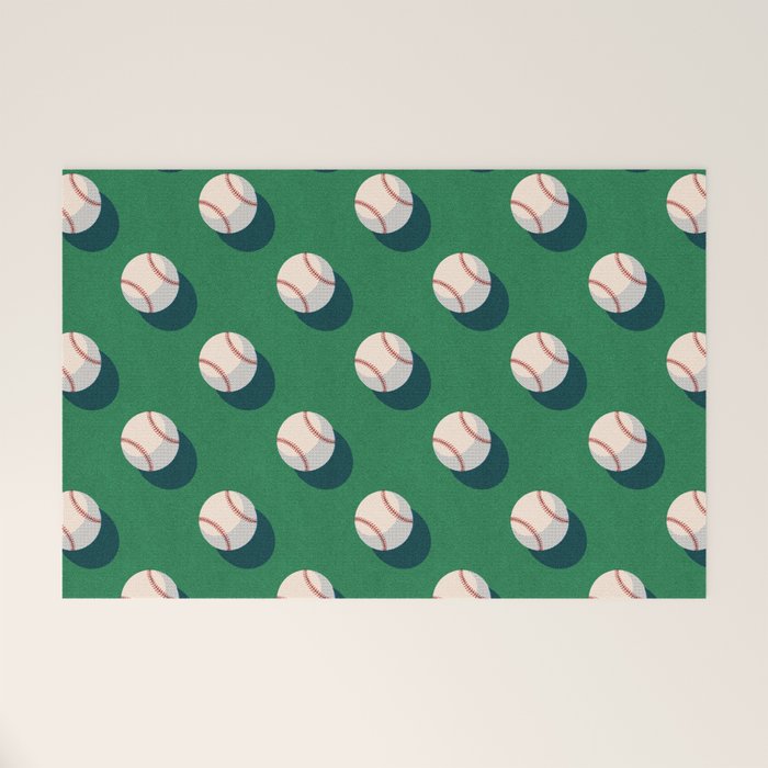 BALLS Baseball - pattern Welcome Mat Gallery Image 1
