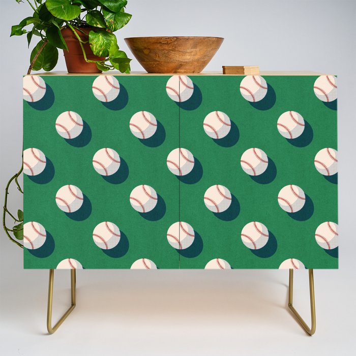 BALLS Baseball - pattern Credenza Gallery Image 1