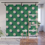 BALLS Baseball - pattern Wall Mural Gallery Image 1