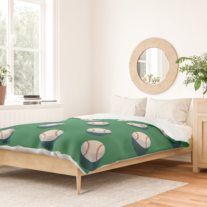 BALLS Baseball - pattern Duvet Cover Gallery Image 2
