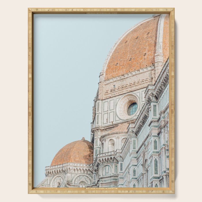 Il Duomo Details - Florence Italy Architecture, Travel Photography Serving Tray Gallery Image 1
