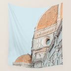 Il Duomo Details - Florence Italy Architecture, Travel Photography Wall Tapestry Gallery Image 4