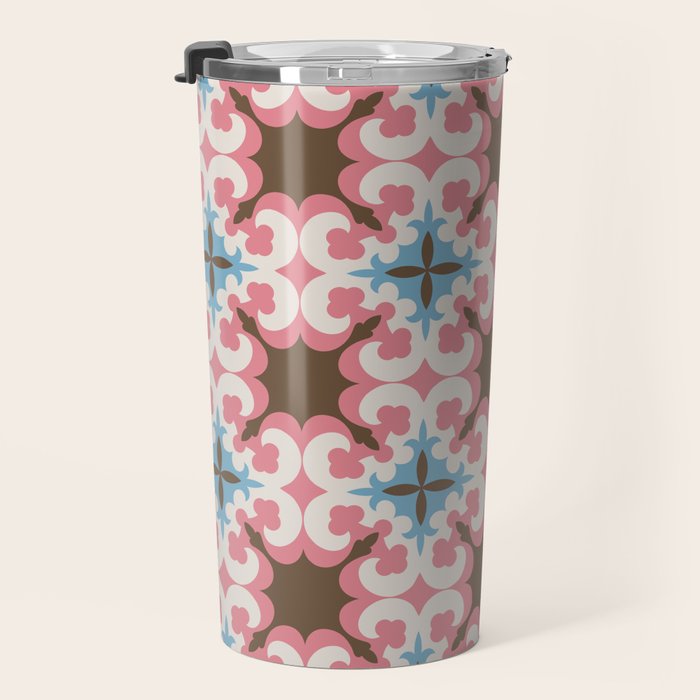 Retro Floral Luxe Revival Travel Mug Gallery Image 3