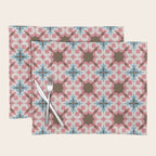 Retro Floral Luxe Revival Placemat Gallery Image 1