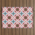 Retro Floral Luxe Revival Outdoor Rug Gallery Image 1