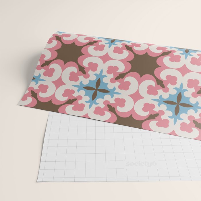 Retro Floral Luxe Revival Wrapping Paper Gallery Image 2