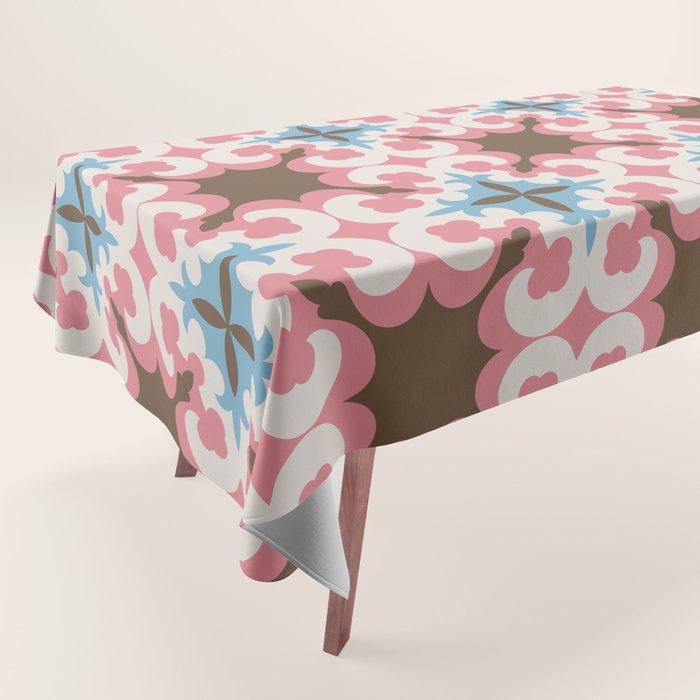 Retro Floral Luxe Revival Tablecloth Gallery Image 1