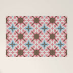 Retro Floral Luxe Revival Welcome Mat Gallery Image 1