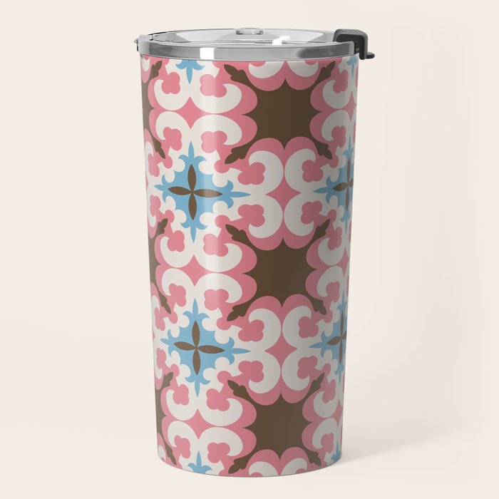 Retro Floral Luxe Revival Travel Mug Gallery Image 2