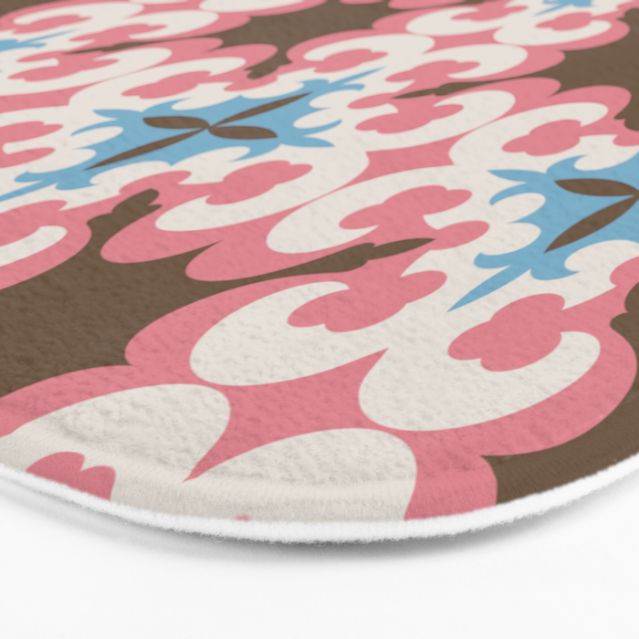 Retro Floral Luxe Revival Bath Mat Gallery Image 3