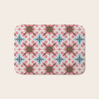 Retro Floral Luxe Revival Bath Mat Gallery Image 1