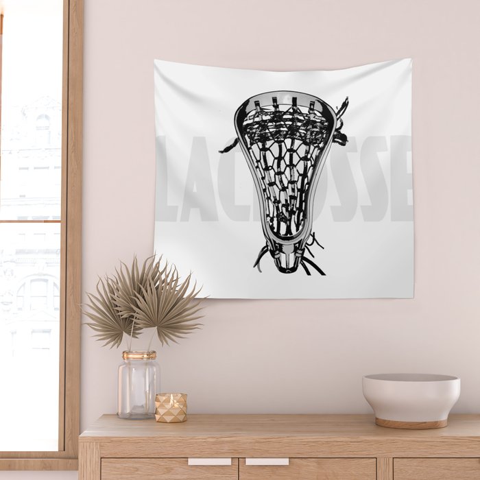 Lacrosse Negative Wall Tapestry Gallery Image 2