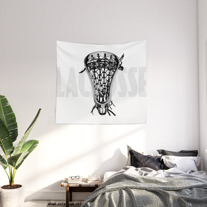 Lacrosse Negative Wall Tapestry Gallery Image 2