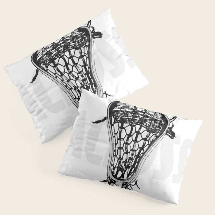 Lacrosse Negative Pillow Sham Gallery Image 1
