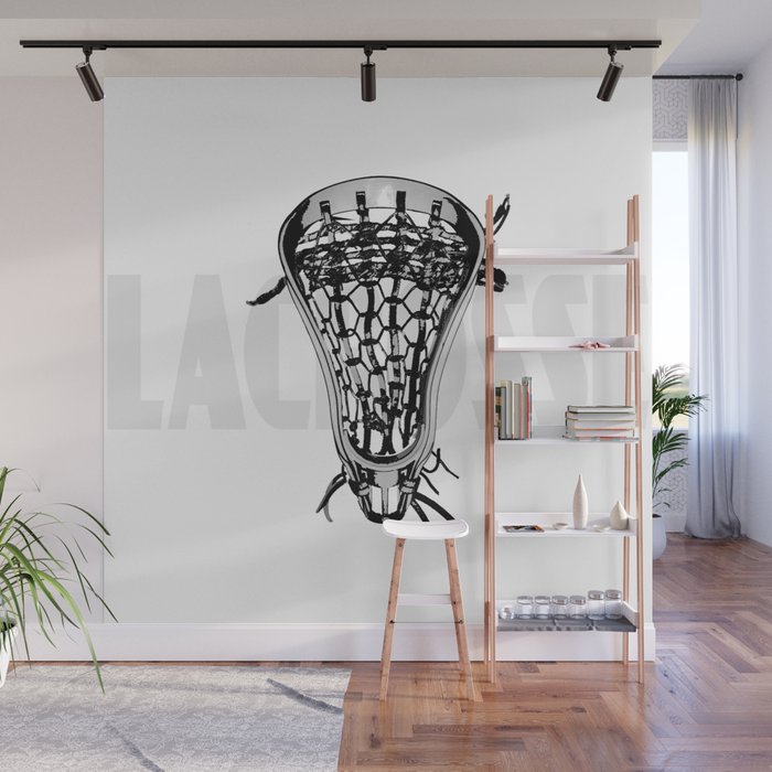 Lacrosse Negative Wall Mural Gallery Image 1