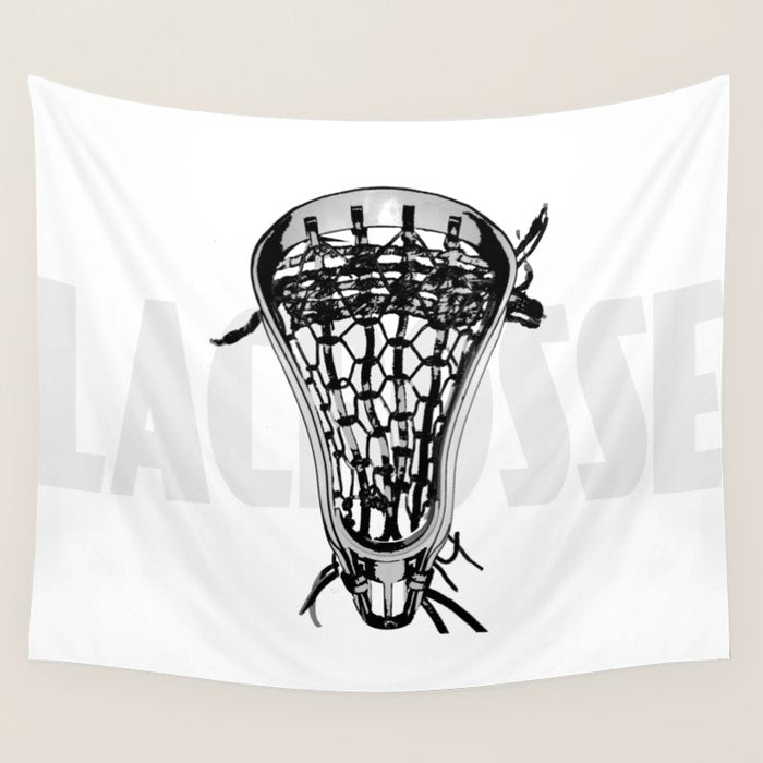 Lacrosse Negative Wall Tapestry Gallery Image 1