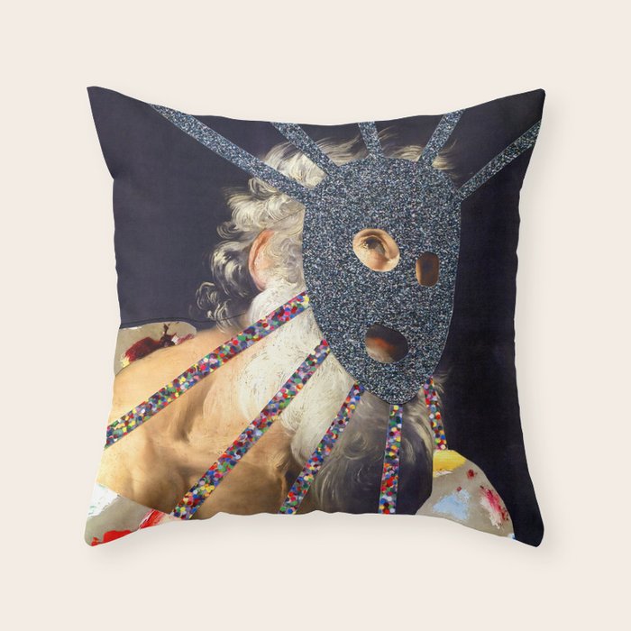 Composition 491 Throw Pillow Gallery Image 1