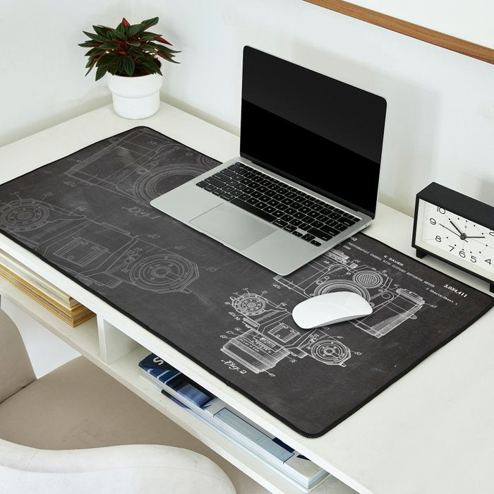 Camera Patent - Photography Art - Black Chalkboard Desk Mat Gallery Image 2