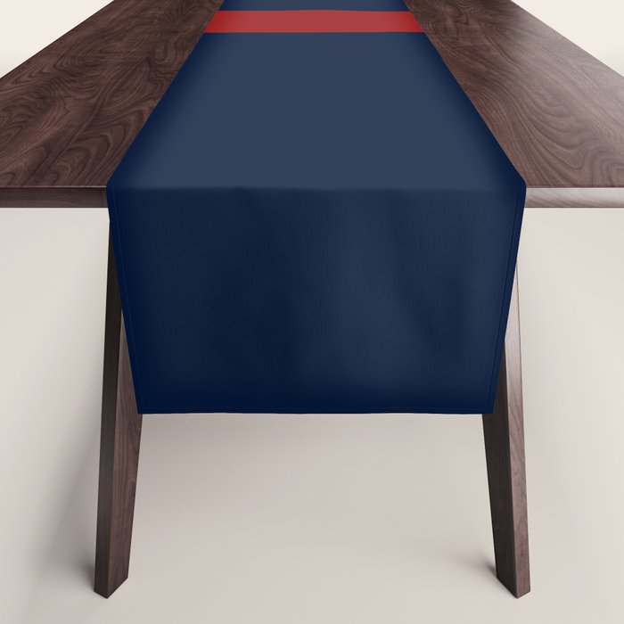 Navy Red Table Runner Gallery Image 1
