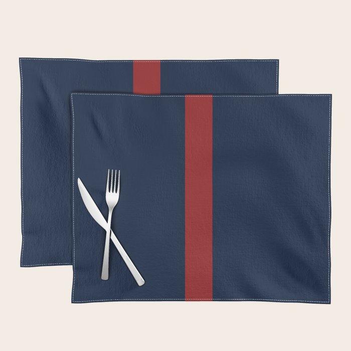 Navy Red Placemat Gallery Image 1