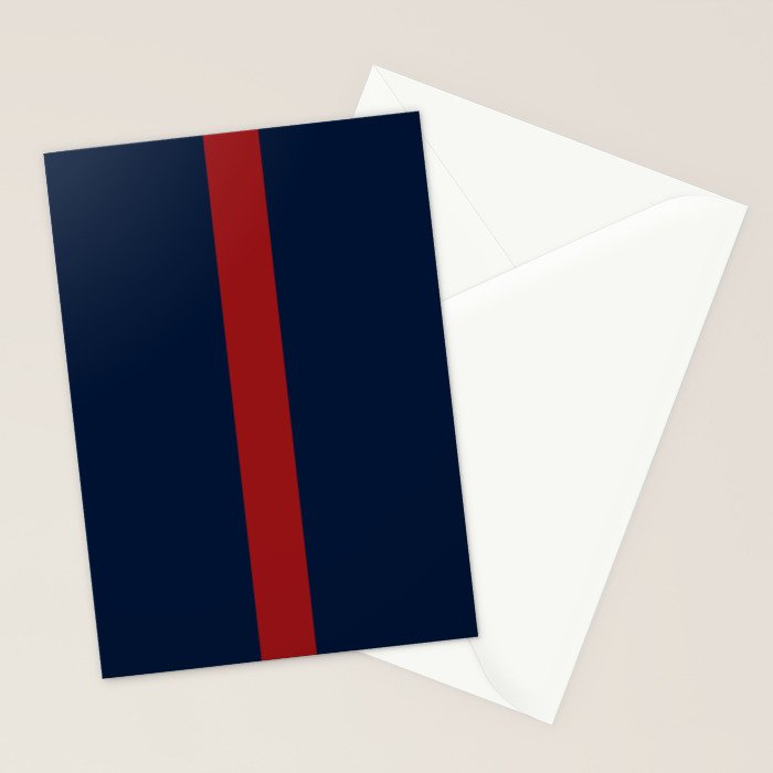 Navy Red Stationery Card Gallery Image 2