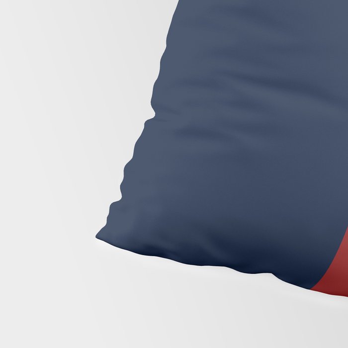 Navy Red Pillow Sham Gallery Image 4