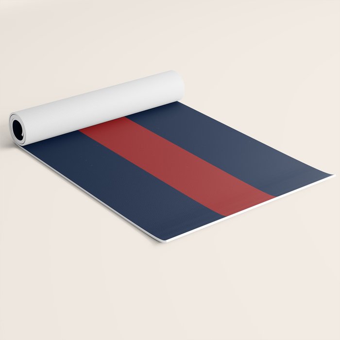 Navy Red Yoga Mat Gallery Image 2