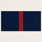 Navy Red Desk Mat Gallery Image 3