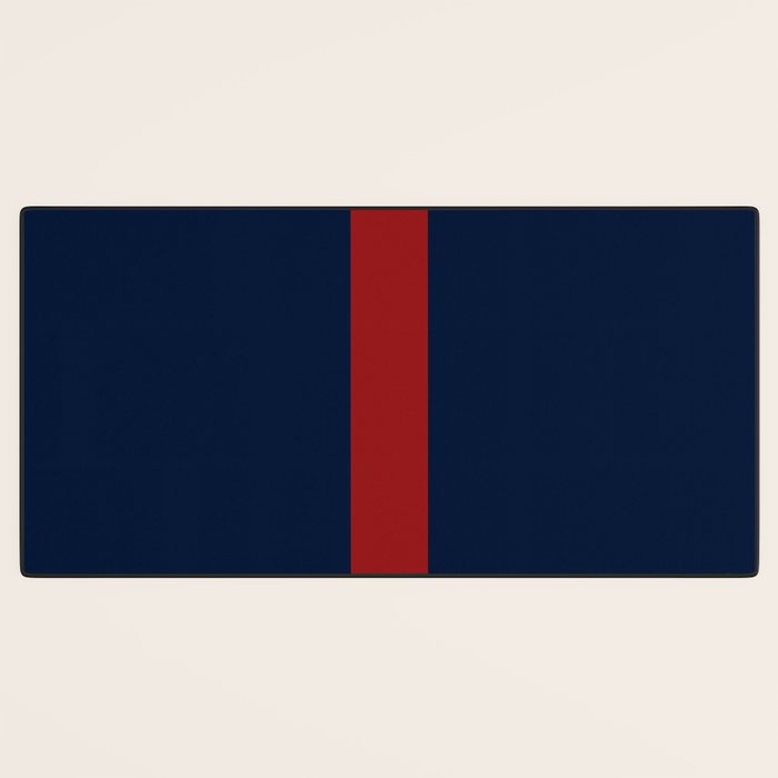 Navy Red Desk Mat Gallery Image 3
